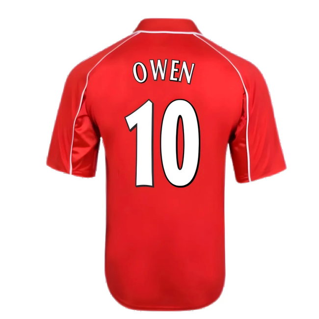 Liverpool 2000 Home Shirt (Owen 10)-SoccerKits Hub | Buy Soccer Jerseys Online
